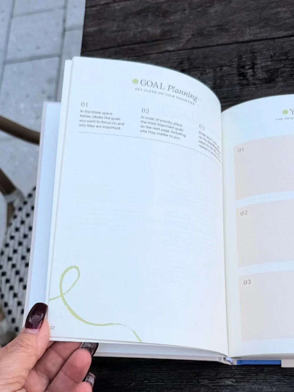 NEW Blue & Cream Papier “Start Fresh Everyday” 16 Week Productivity Planner